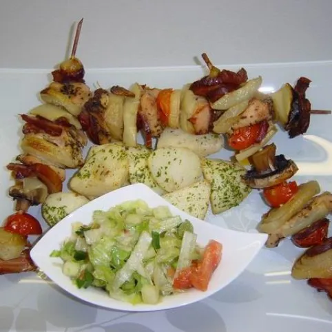 Fűszeres pulykanyárs recept