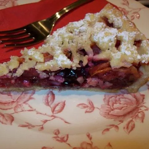 Szilvás pite áfonyával  recept