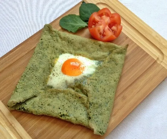 Spenótos tojásos palacsinta recept