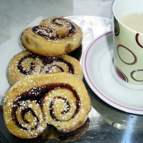 Dupla kakaós csiga recept