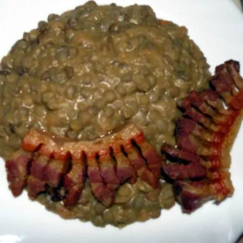 Lencsefőzelék III. recept