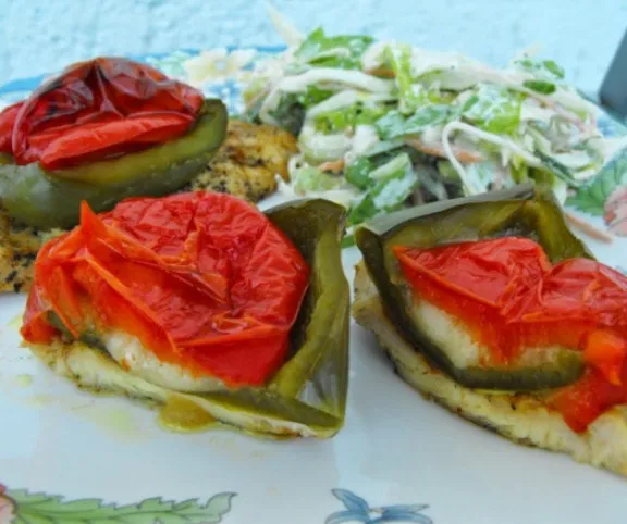 Mozzarellás-kaliforniai paprikás csirkemell recept