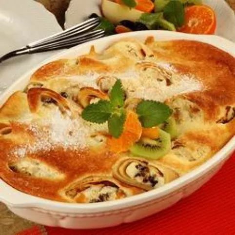 Tálban sült palacsintatekercs recept