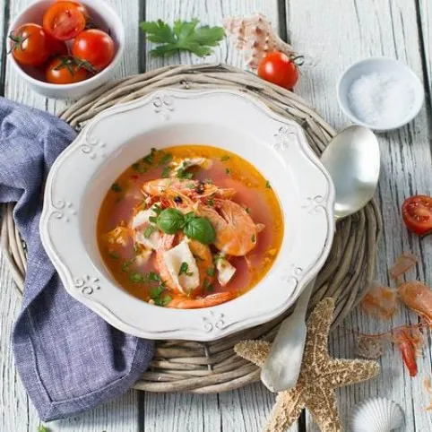 Tengeri halleves rákkal recept