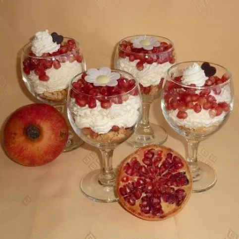 Gránátalmás pohárkrém recept
