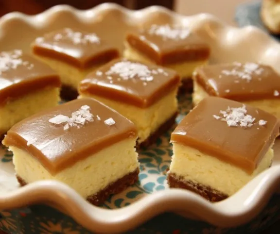 Karamellás túrókockák recept