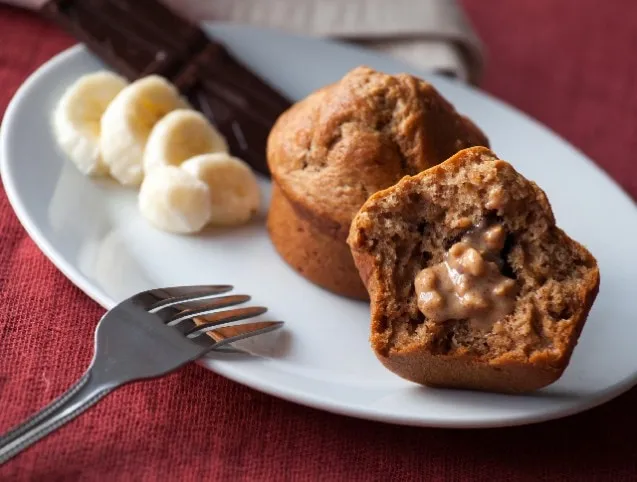 Snickers muffin  recept