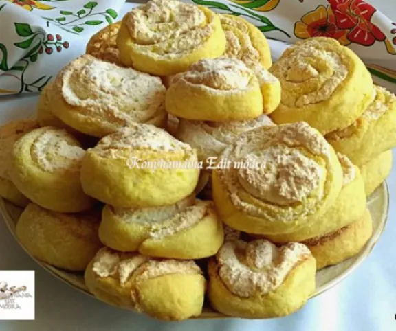 Kókuszkrémes csiga recept