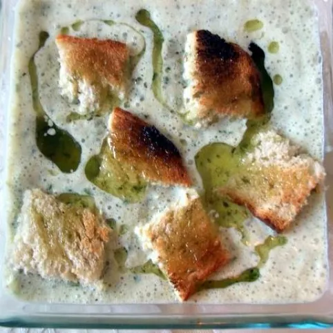 Hideg kovászos uborka krémleves recept