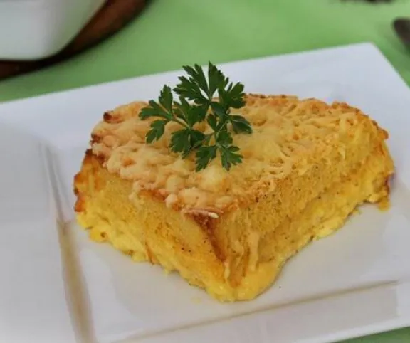 Bundás kenyér tepsiben recept