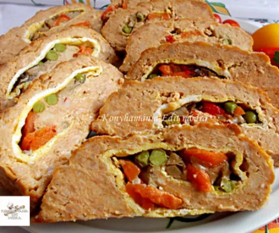 Tojásos-zöldséges töltött fasírt recept