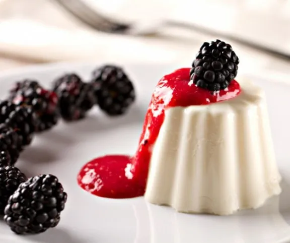 Panna cotta szederrel recept