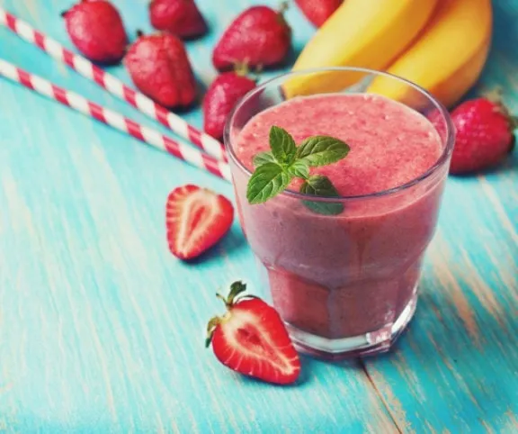 Epres-banános turmix recept