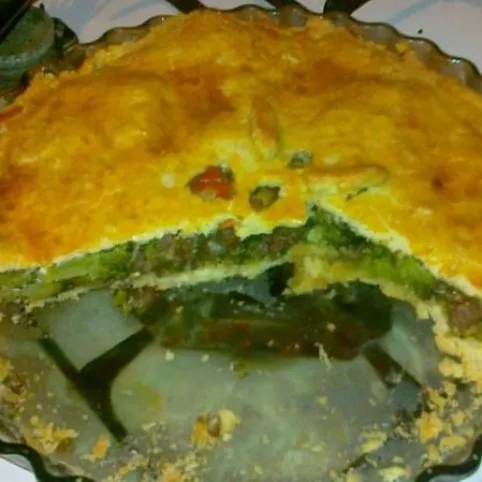Zöldfűszeres-zöldséges lepény recept