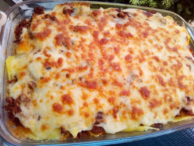 Marokkói kefta gratin - besameles rakott darált hús