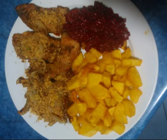 Szójás sertéssült málnacsatnival recept