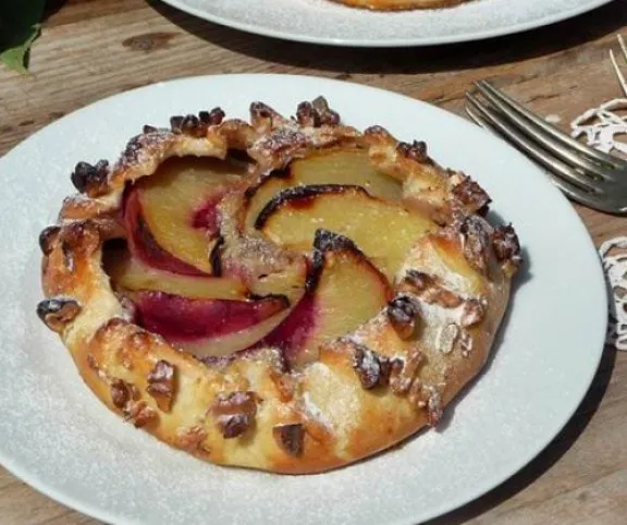 Őszibarackos galette recept