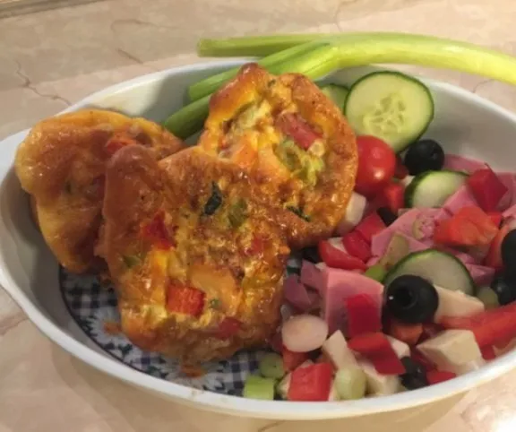 Rosa néni frittatája muffinformában recept