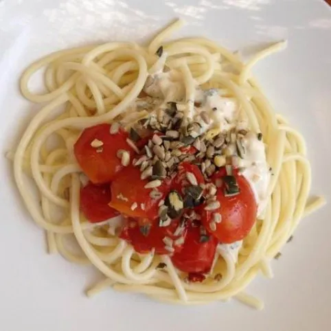 Tejszínes-kéksajtos makaróni recept