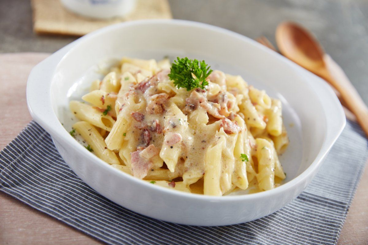 Penne carbonara>>>