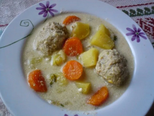 Nyírségi húsgombócleves  recept