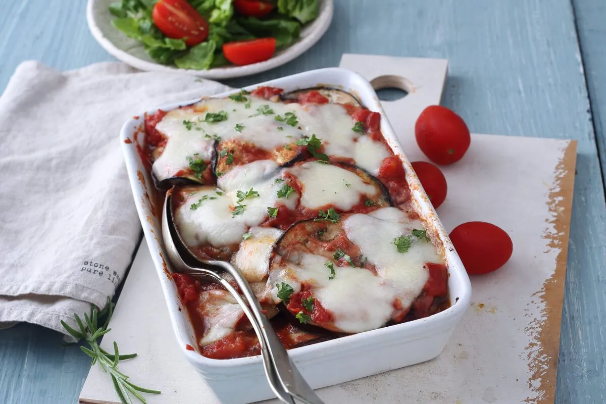 Padlizsánlasagne recept egyszerűen