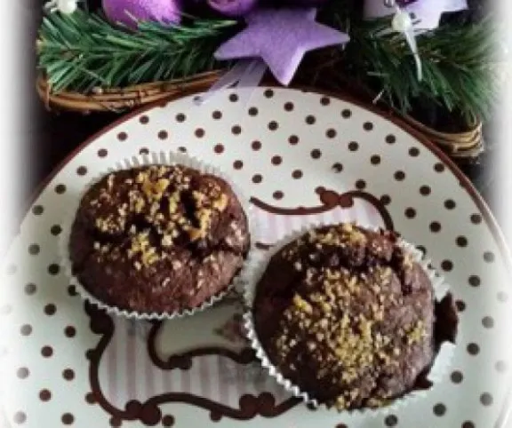 Karácsonyi diós muffin glutén- és tejmentesen  recept