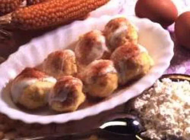 Túrógombóc kukoricával recept