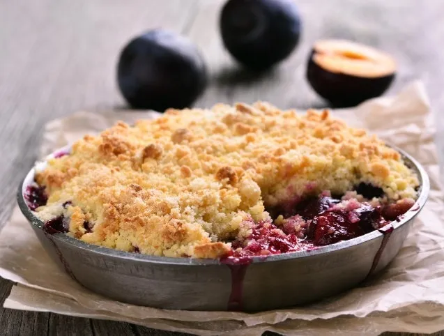 Szilvás crumble recept
