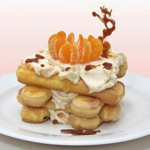 Mandarinos tiramisu-torony recept