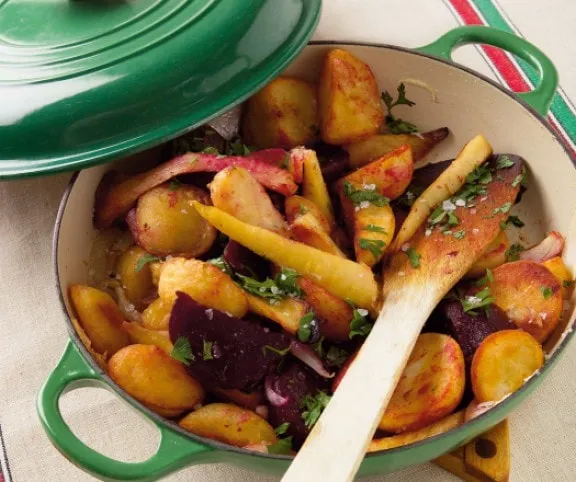 Sült gyökérzöldségek recept