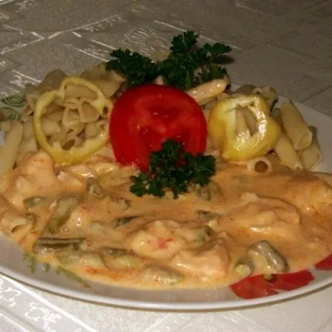 Csirkepaprikás zöldbabbal recept