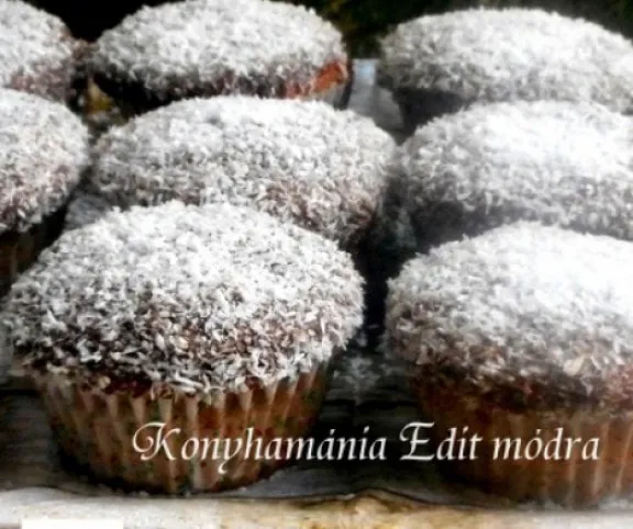 Kókuszkocka muffin recept