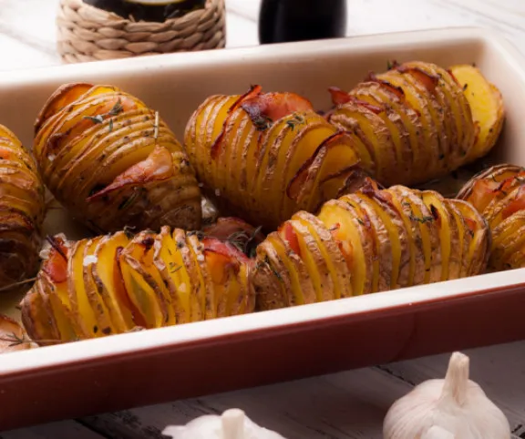 Ropogós baconös sült krumpli recept