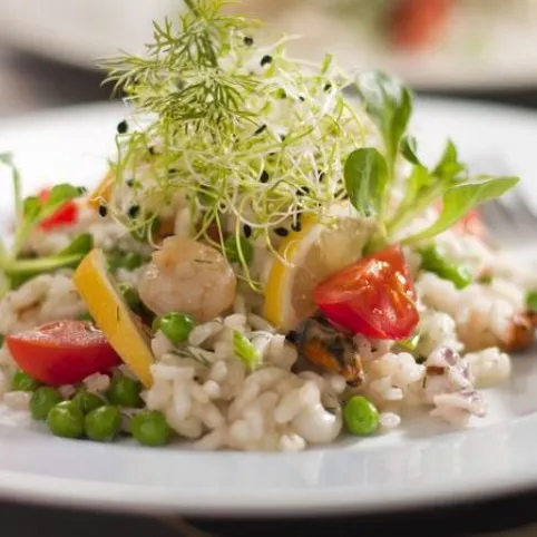 Rizottó tengeri gyümölcsökkel recept