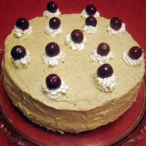 Gesztenyés torta rumos meggyel recept