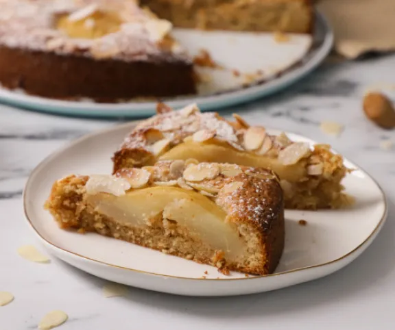 Mandulás körtetorta recept