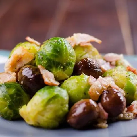 Gesztenyés kelbimbó narancsos-mézes öntettel recept