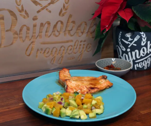 Mézes-mustáros lazacsteak recept