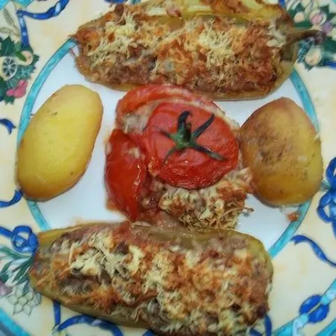 Kacsamájas töltött paprika és paradicsom recept