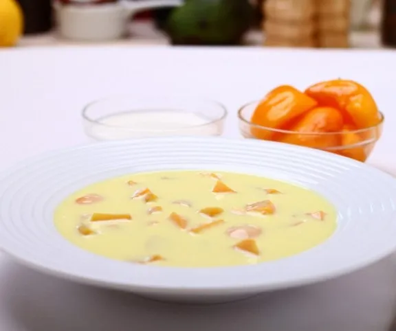 Túrós őszibarackleves recept