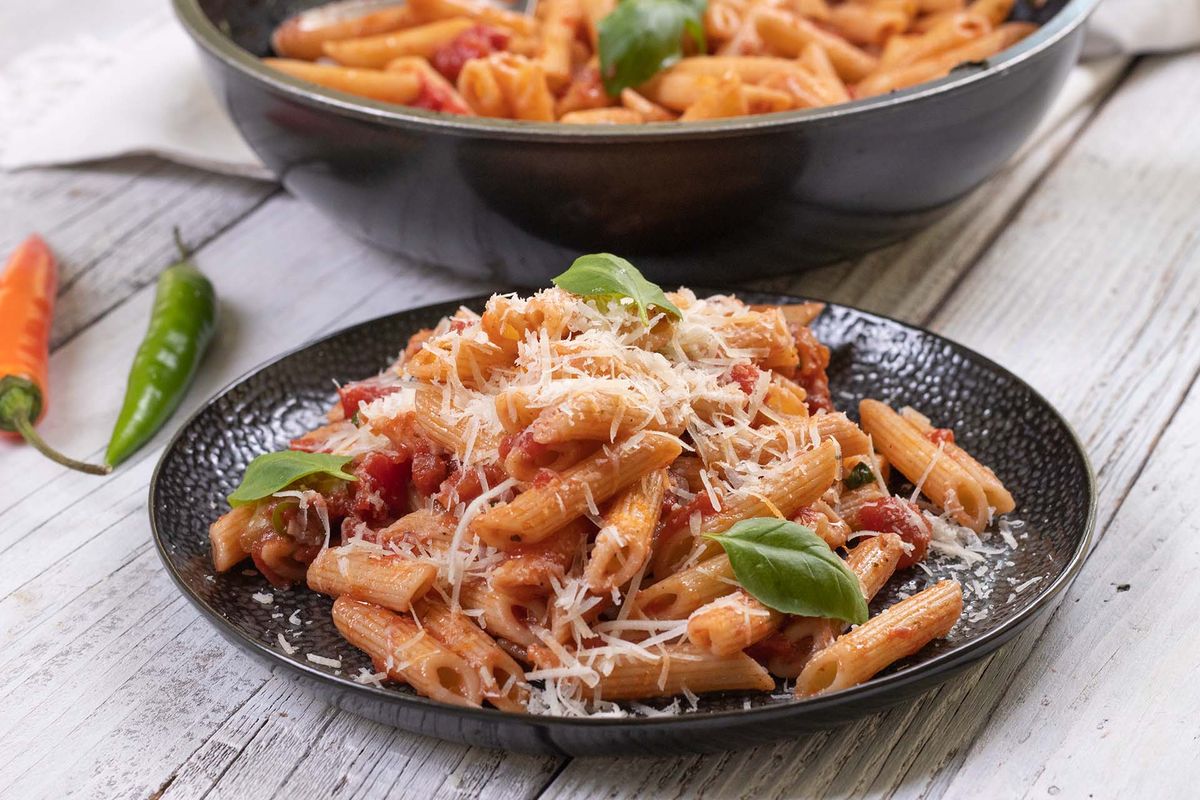 Penne all' arrabbiata>>>