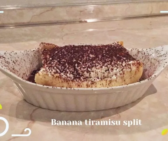 Banános tiramisu split  recept