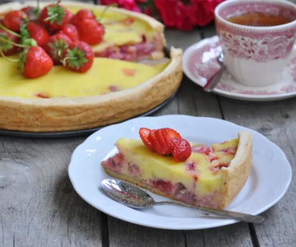 Epres-pudingos torta recept