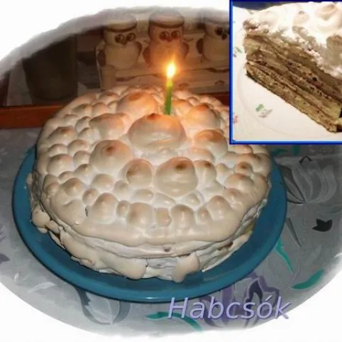 Palacsintás habcsóktorta recept