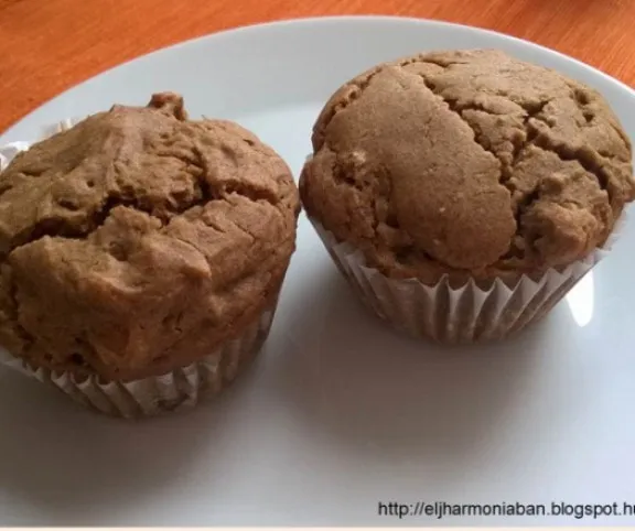 Mazsolás-diós muffin ( glutén-, tojás- és tejmentes) recept