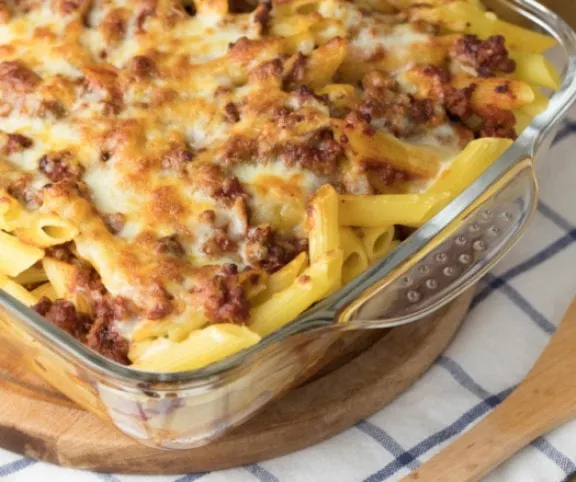 Rakott tészta darált hússal recept