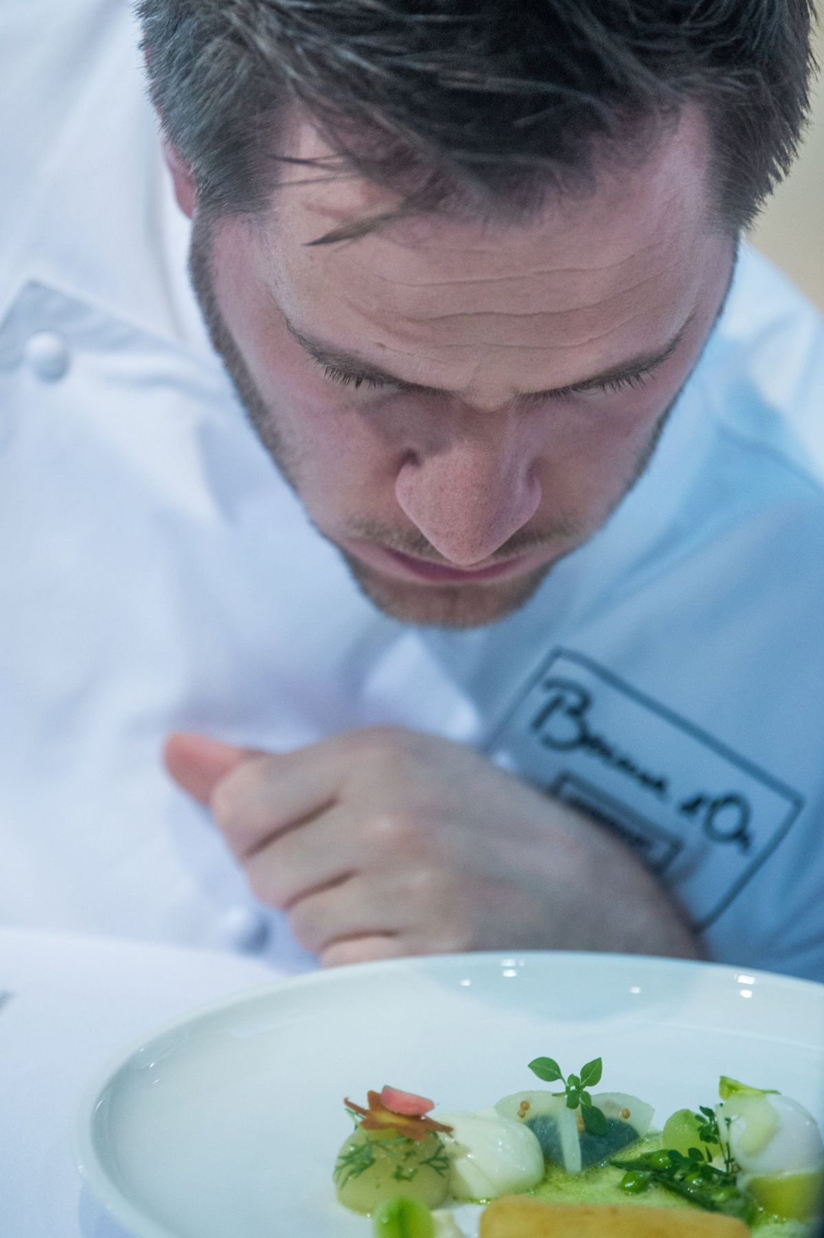 Széll Tamás, a tavalyi verseny győztese, zsűritag a Bocuse d'Or magyar döntőjében