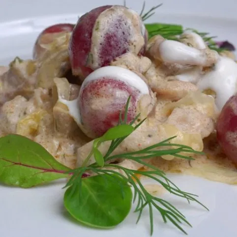 Szüreti káposztás egytál recept