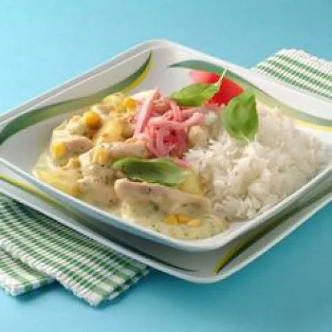 Ananászos kukoricás csirke recept